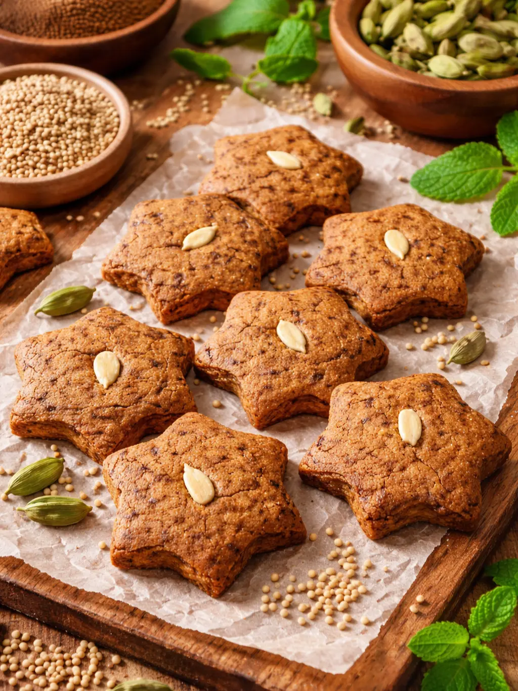 Cardamom Bajra Millet Cookies