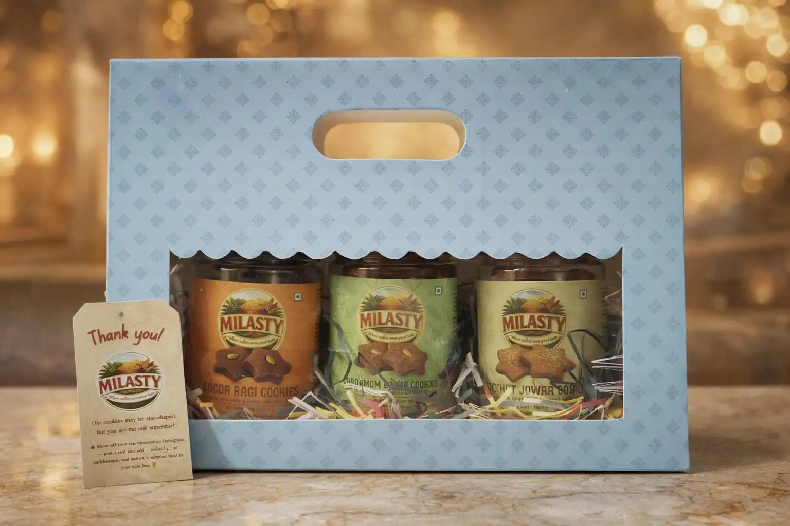 MILASTY Elegant Ritual Millet Cookie Gift Box